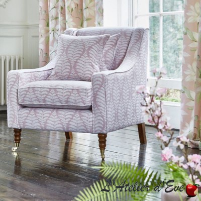 "Lottie" Tissu linen jacquard Bloom Prestigious Textiles
