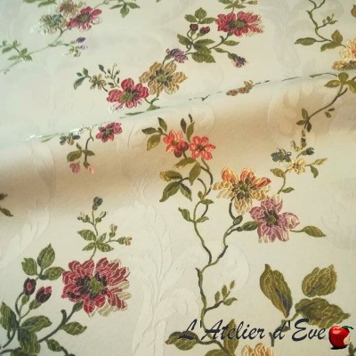 Floral embroidered canvas "Lauraguais" Casal