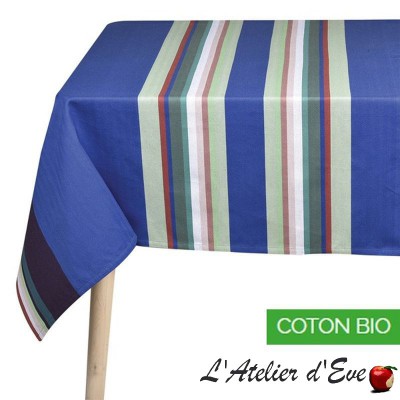 "Aroue" Basque organic cotton tablecloth Made in France Artiga