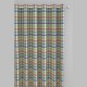 "Hopscotch" jungle - Vue d'ensemble du rideau à oeillets Made in France - Tissu coton carreaux vichy Prestigious Textiles 