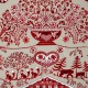 Bellevue ficelle - Tissu ameublement tapissier Noël/Montagne au mètre et à la pièce - Toile de coton Thevenon