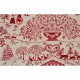 Bellevue ficelle - Détails tissu ameublement tapissier Noël/Montagne au mètre et à la pièce - Toile de coton Thevenon