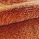 Tignes orange - Tissu fausse fourrure au mètre ameublement et siège Casal