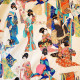 Une paire de rideaux coton "Kimono" Fabriqué en France Thevenon