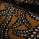 Bush noir fond camel - Décoration intérieure - Tissu coton au mètre Thevenon