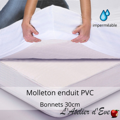 Waterproof cotton mattress protector - cups 30cm - Tradilinge