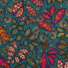 Thevenon Rainbow tree grand coated cotton fabric