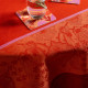 Cotton tablecloth "Voyage Iconique" poppy Le Jacquard French