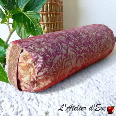 "Fruits of Paradise" Bolster Yoga Cushion Made in France