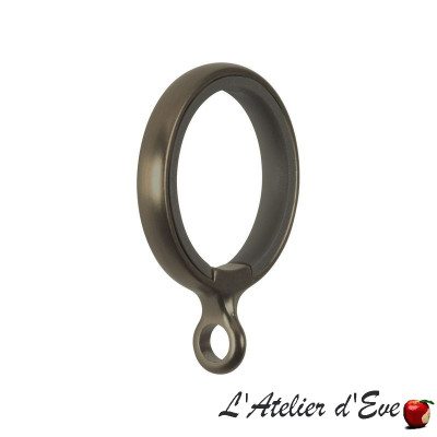 6 anneaux ronds pour tringle Collection "Auro Concept" Houlès