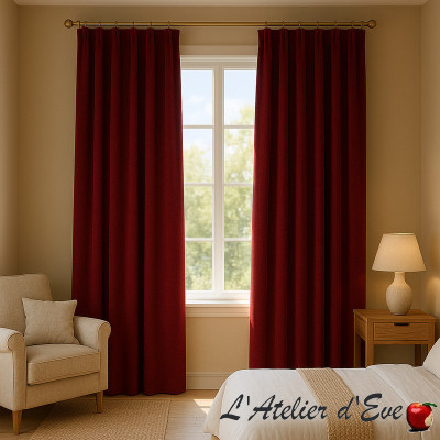 Secura-1505-bordeaux-rideau-velours-isolant-phonique