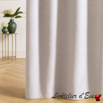 Rideaux-coloris-écru-obscurcissants-non-feu-M1-aspect-soie-Sécura-B1-souris-Bautex